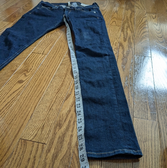 RAG & BONE Skinny Dark Wash Heritage Mid Rise Jeans Size 25 - Picture 6 of 10